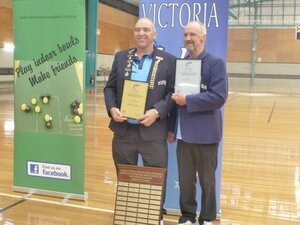 2016 National Singles Champion George Draffen and runner up Arthur Finch.
